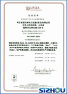 ISO 14001:2004 环境管理体系证书